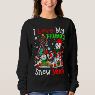 Sweatshirt J'Aime Mes Patients Tellement De Neige Arbre De No