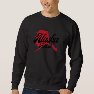 Sweatshirt J'aime mon Alaska meilleur état Alaska Fishhook Ci