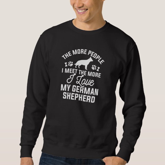Sweatshirt J'Aime Mon Berger Allemand (Devant)