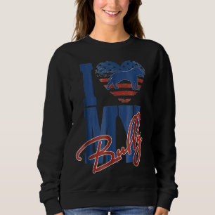 Sweatshirt J'Aime Mon Bully American Bully Pit Bull