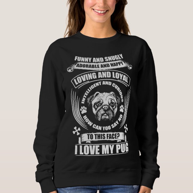 Sweatshirt J'AIME MON CARLIN FUNNY ET SNUGLY Classic T-Shirt  (Devant)