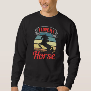 Sweatshirt J'Aime Mon Cheval Équitation Équestre Rider