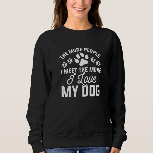 Sweatshirt J'Aime Mon Chien (Devant)