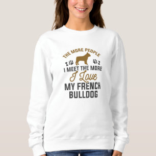 Sweatshirt J'Aime Mon Chien À Balle Français