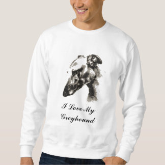 Sweatshirt J'aime mon chien de lévrier