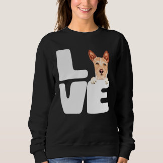 Sweatshirt J'Aime Mon Chien Podengo Pequeno Portugais