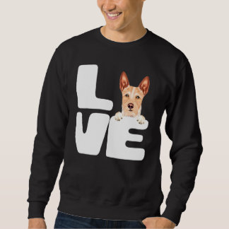 Sweatshirt J'Aime Mon Chien Podengo Pequeno Portugais