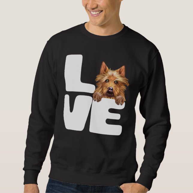 Sweatshirt J'aime mon chien terrier australien (Devant)
