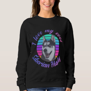 Sweatshirt J'Aime Mon Cool Sibérien Husky