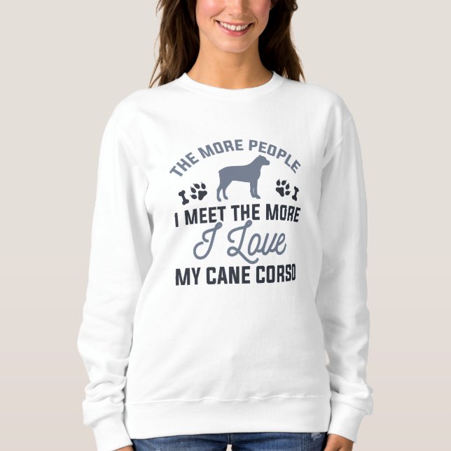 Sweatshirt J'Aime Mon Corso De Canne (Devant)