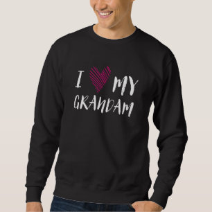 Sweatshirt J'Aime Mon Costume Familial De Grand-Mère