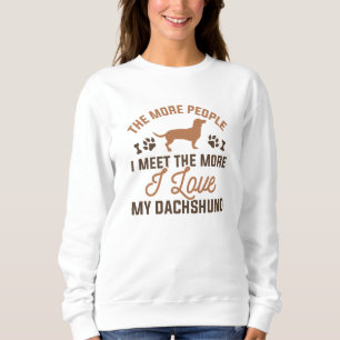 Sweatshirt J'Aime Mon Dachshund