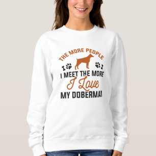 Sweatshirt J'Aime Mon Doberman