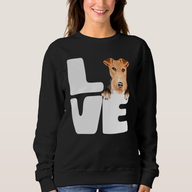 Sweatshirt J'Aime Mon Fil Fox Terrier Chien (Devant)