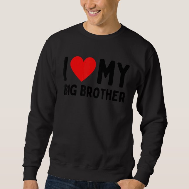 Sweatshirt J'Aime Mon Grand Frère (Devant)