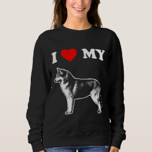 Sweatshirt J'Aime Mon Husky