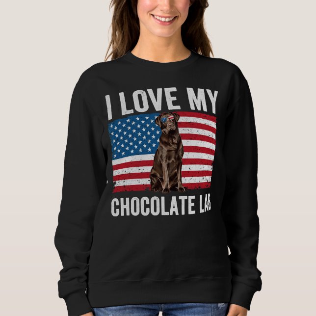 Sweatshirt J'Aime Mon Laboratoire De Chocolat (Devant)