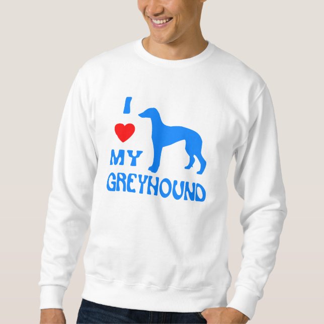 SWEATSHIRT J'AIME MON LÉVRIER (Devant)