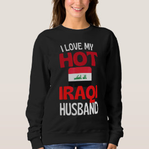 Sweatshirt J'aime mon mari irakien chaud Irak Relation