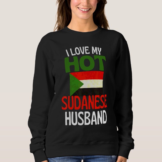 Sweatshirt J'aime mon mari soudanais chaud   Soudan Relations (Devant)