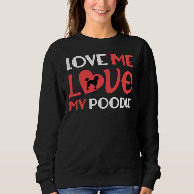 Sweatshirt J'Aime Mon Poodle (Devant)