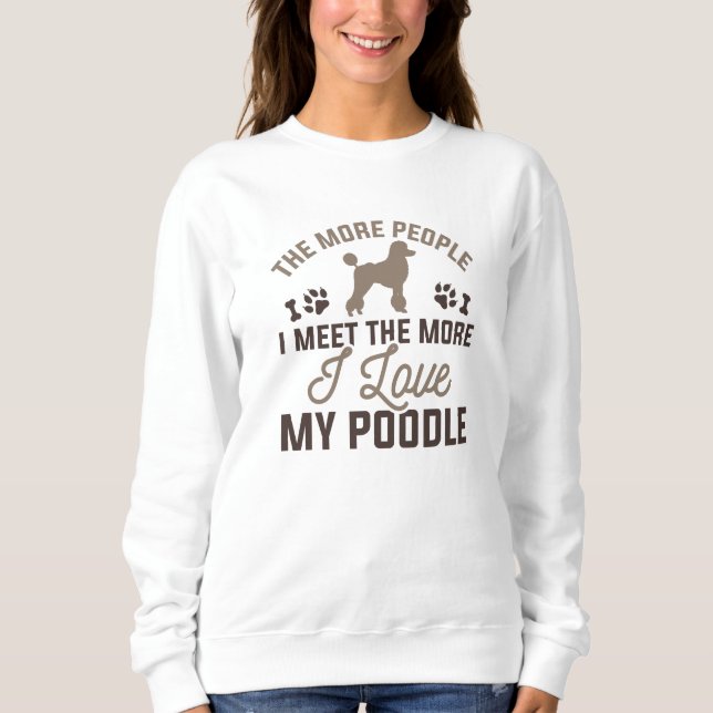Sweatshirt J'Aime Mon Poodle (Devant)