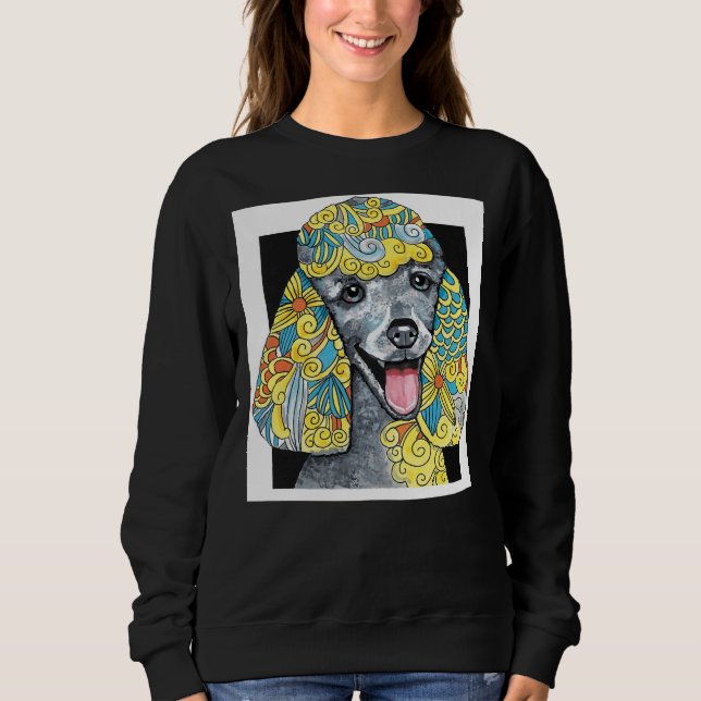 Sweatshirt J'Aime Mon Poodle ! (Devant)