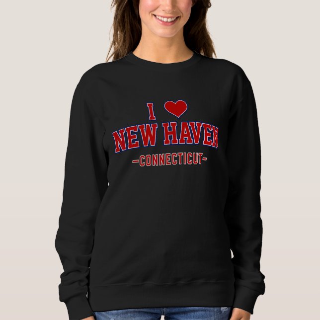 Sweatshirt J'Aime New Haven Connecticut (Devant)