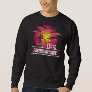Sweatshirt J'Aime Pisser À L'Extérieur Randonnée Camping À L'