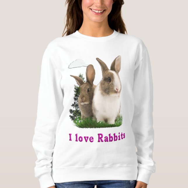 Sweatshirt J'aime Rabbitts (Devant)