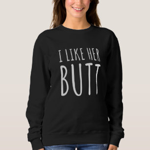 Sweatshirt J'Aime Sa Barbe J'Aime Sa Beurre Correspondant Cou