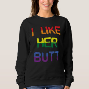 Sweatshirt J'Aime Son Beurre Compliment Lgbt Lesbian Matching