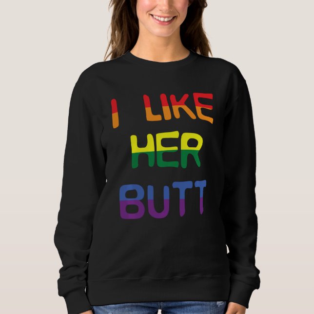 Sweatshirt J'Aime Son Beurre Compliment Lgbt Lesbian Matching (Devant)