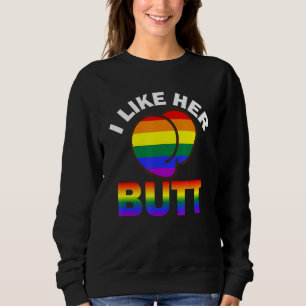 Sweatshirt J'Aime Son Beurre Lesbian Gay Trans Queer Lgbt Q