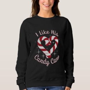 Sweatshirt J'aime son candy cane drôles de couples assortis