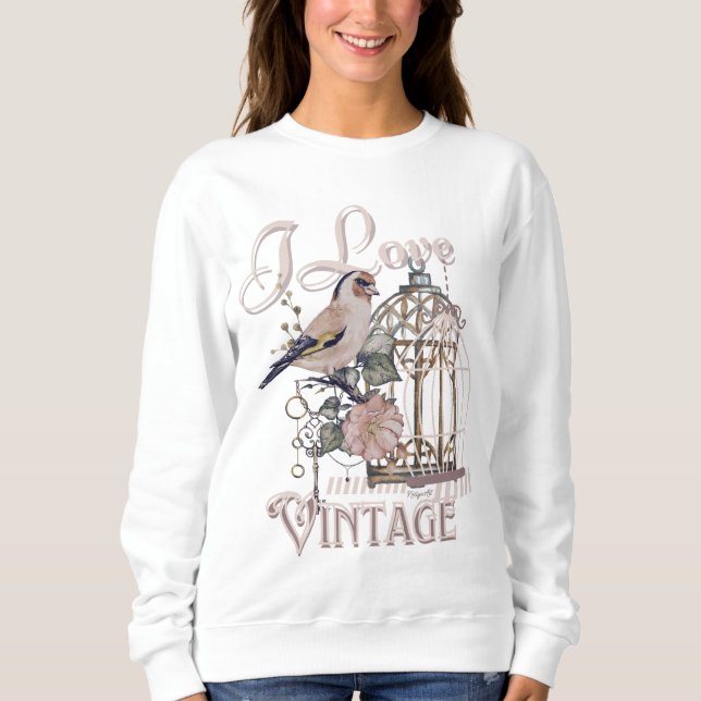 Sweatshirt J'aime Vintage (Devant)