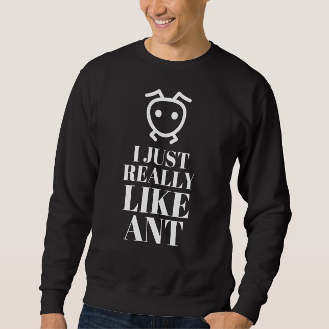 Sweatshirt J'Aime Vraiment Ant Pour Ant Design (Devant)