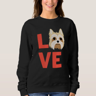 Sweatshirt J'Aime Yorkshire Terrier Chien Propriétaire Et Ani