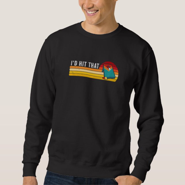 Sweatshirt J'allais frapper ce jeu de Jardin Champion Team Co (Devant)