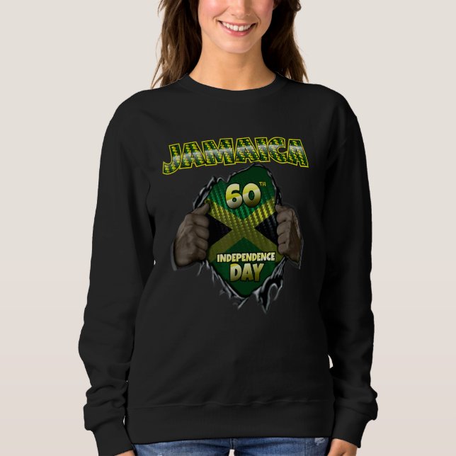Sweatshirt Jamaïque 60e anniversaire de l'indépendance (Devant)