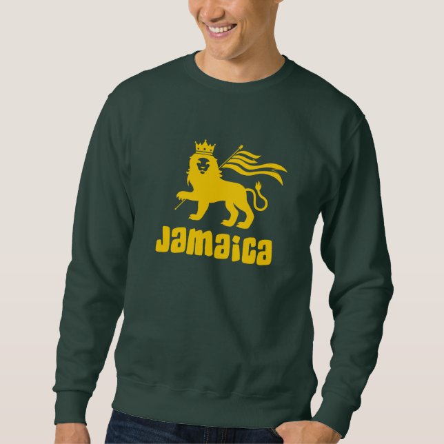 Sweatshirt Jamaïque Rasta Lion (Devant)