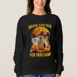 Sweatshirt Jamais trop vieux pour des bonbons gratuits pour c