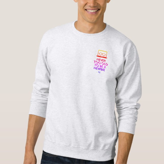 Sweatshirt : Jamais Vieille (gris) (Devant)