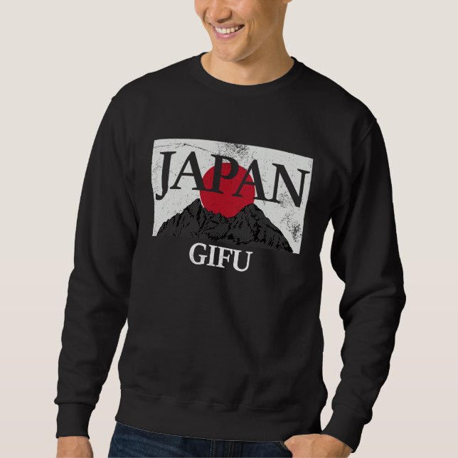 Sweatshirt Japan Gifu Fuji san flag (Devant)