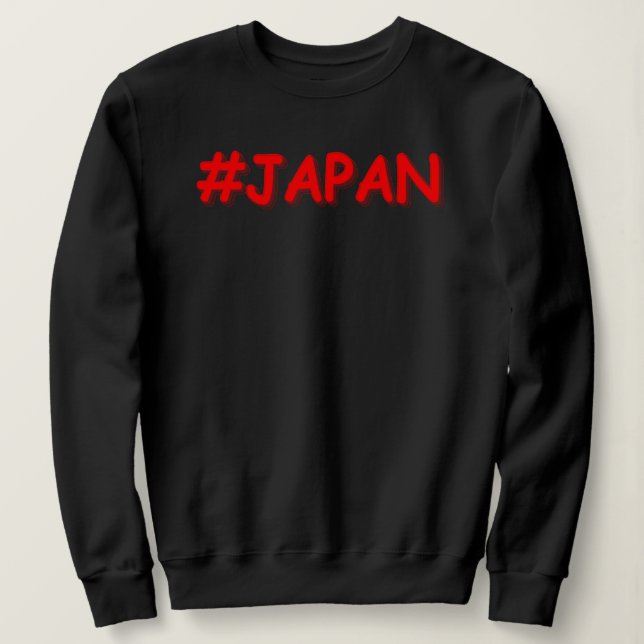 Sweatshirt "#JAPAN" Joli Design. Commandez dès maintenant  (Design devant)