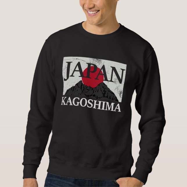 Sweatshirt Japan Kagoshima Fuji san flag (Devant)
