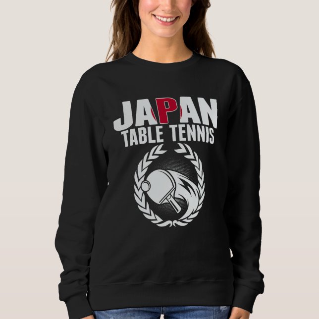 Sweatshirt Japan Table Tennis   Japanese Ping Pong Team Suppo (Devant)