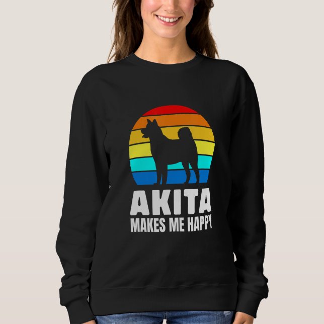 Sweatshirt Japanese dog breed lovers Akita (Devant)
