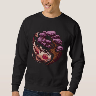 Sweatshirt Japanese Koi and Koi with cherry blossom and Sakur