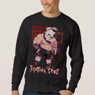 Sweatshirt Japanese Retro Anime Bulldog MMA Mixed Martial Art